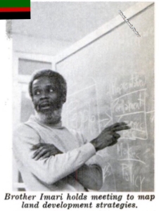 President Obadele on a Chalkboard
